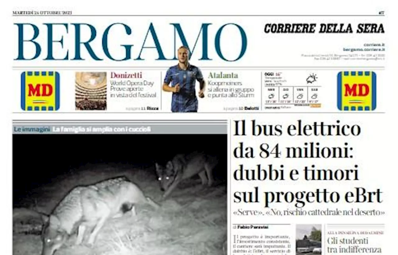 Il Corriere di Bergamo sull'Atalanta: 'Koopmeiners si allena in gruppo e punta lo Sturm'