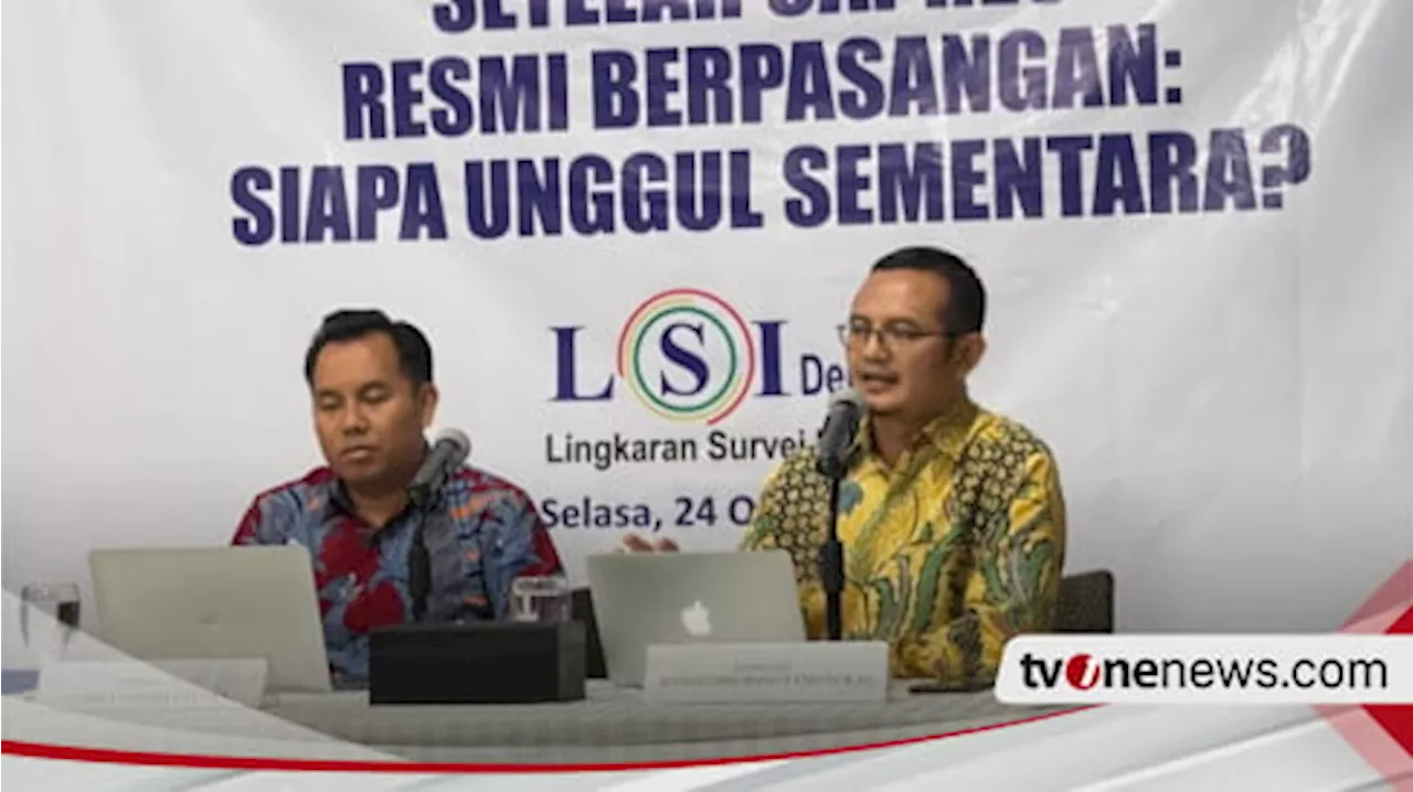 Survei LSI Denny JA: Prabowo-Gibran Unggul Sementara Di Putaran Pertama dan Kedua