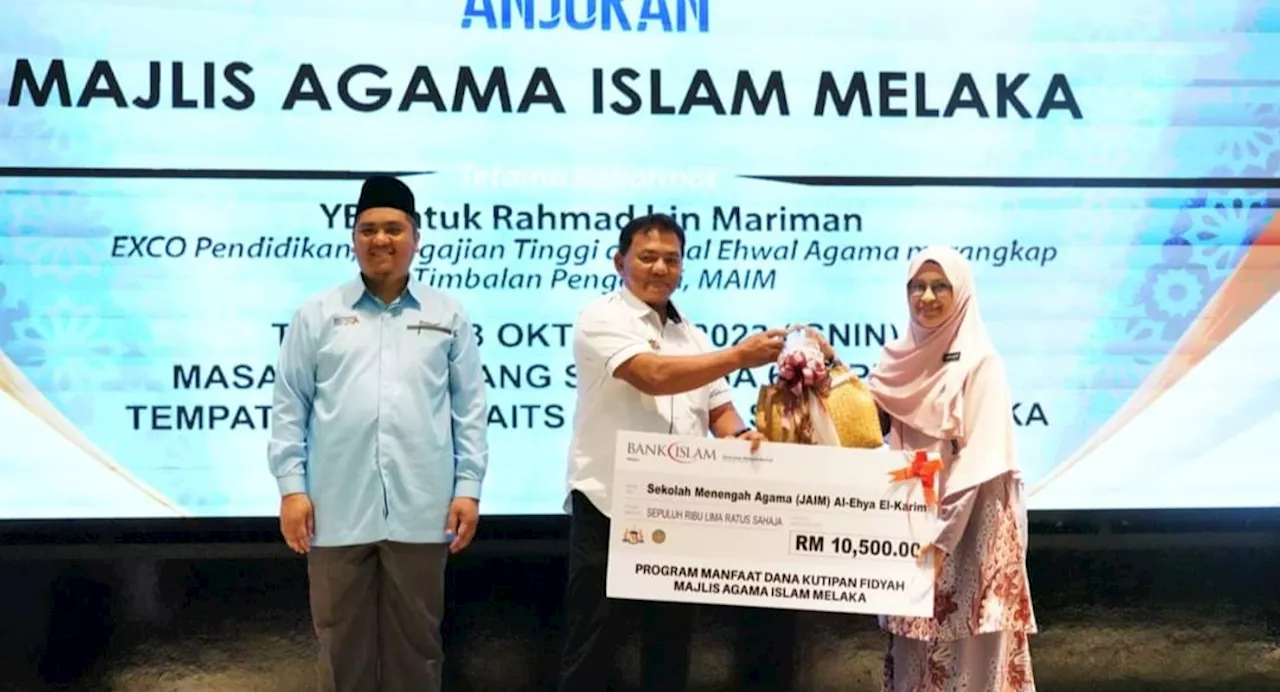 Melaka luaskan agihan fidyah kepada pelajar