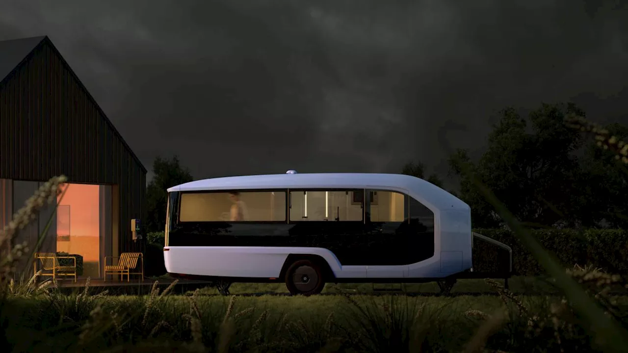 The Pebble Flow is an RV for the smartphone age, an app-driven, all-electric modern caravan