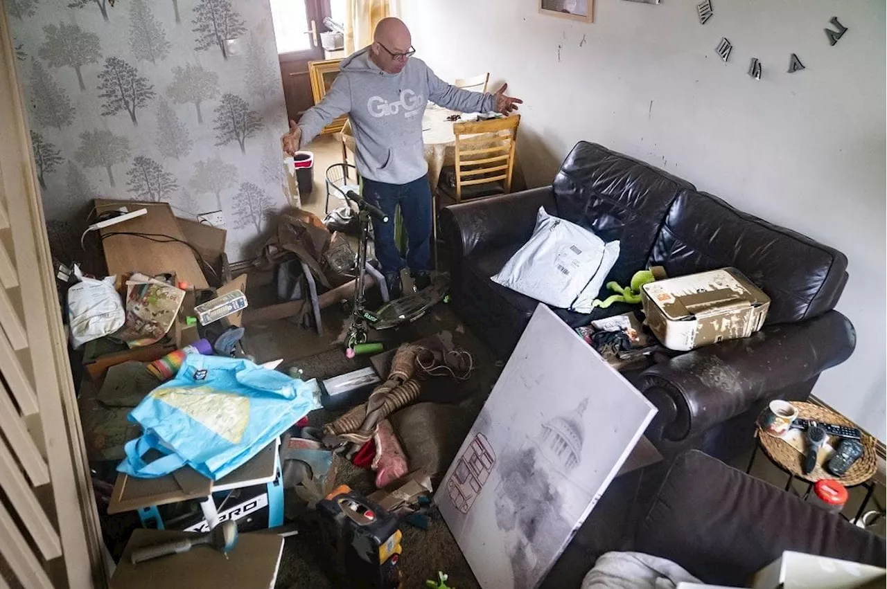 Storm Babet in Yorkshire: Photos show the flood damage and devastation of resident homes, businesses and roads as a result of the storm in the village of Catcliffe near Rotherham