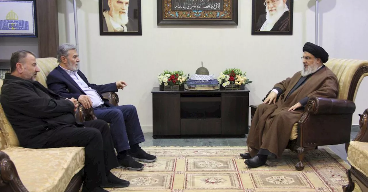 Leader of Lebanon's Hezbollah holds talks with senior Hamas and Palestinian Islamic Jihad figures