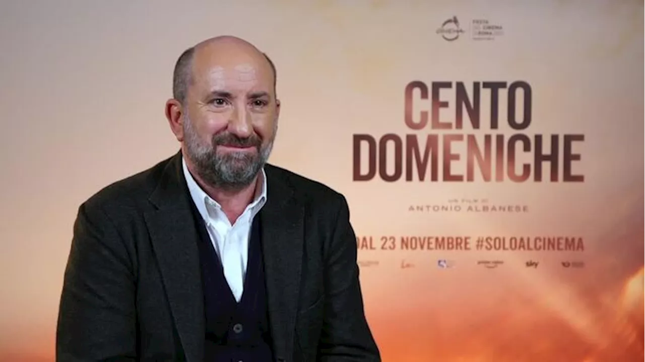 Festa del cinema, Albanese presenta il suo 'Cento domeniche'