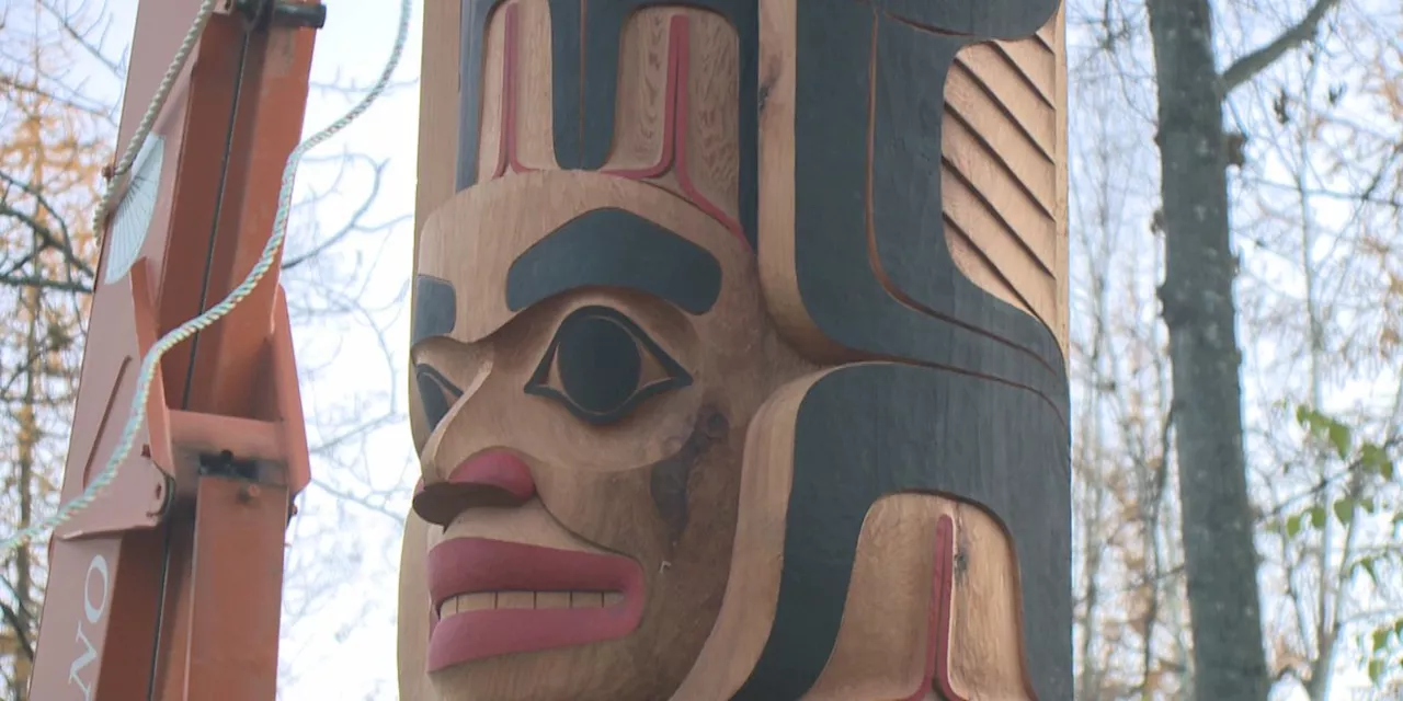 New healing totem pole dedicated at the Alaska Native Heritage Center