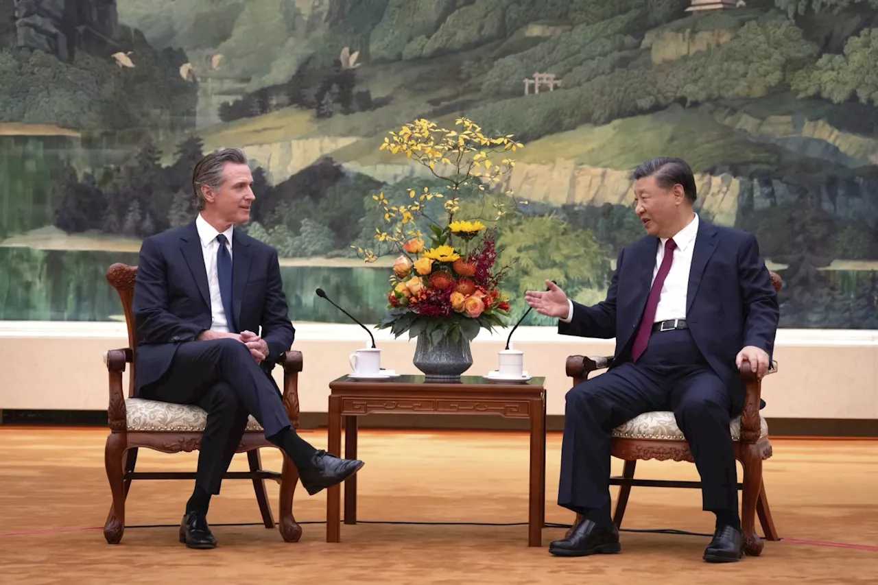 California Gov. Newsom has surprise meeting with China’s leader Xi amid warm welcome in Beijing