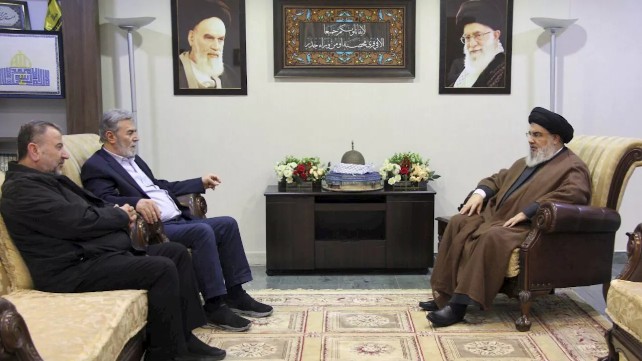 Leader of Lebanon's Hezbollah holds talks with senior Hamas and Palestinian Islamic Jihad figures