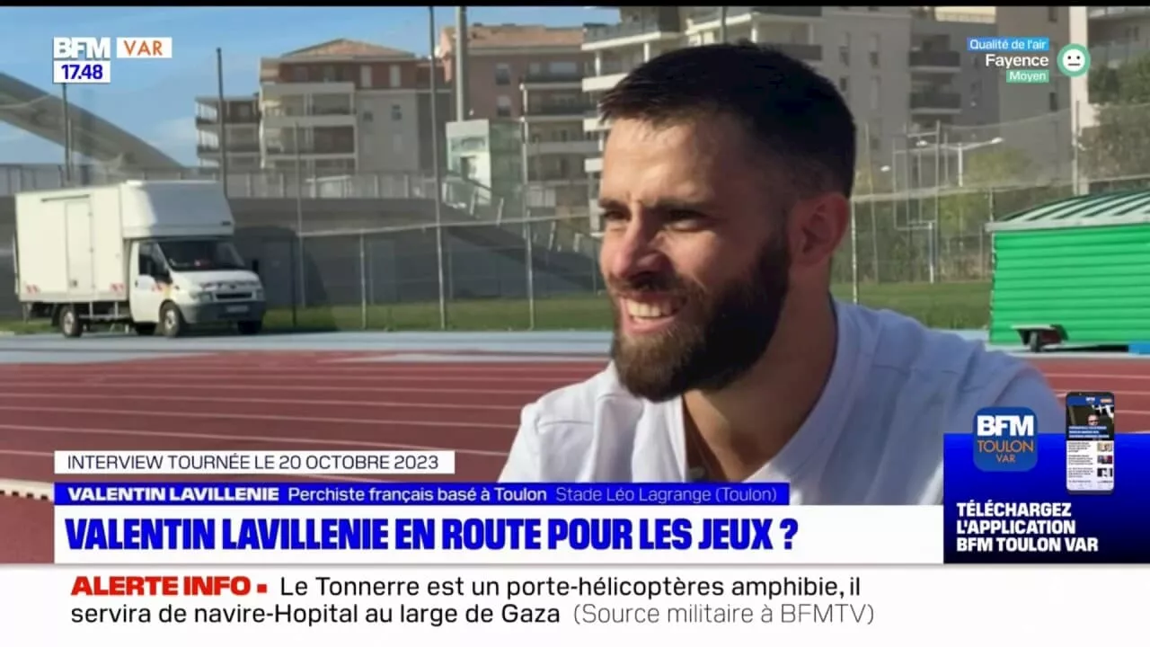 J'aime mes jeux: Valentin Lavillenie s'entraîne au stade Léo-Lagrange de Toulon