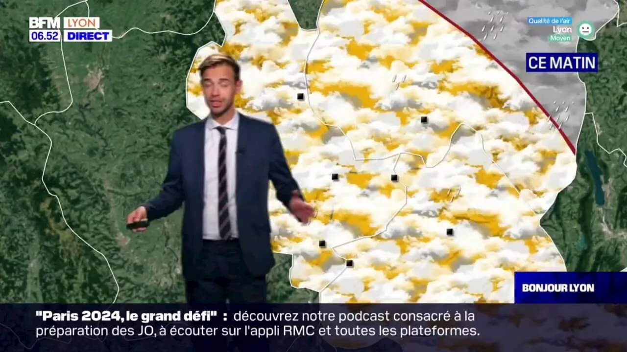 Météo Rhône: matinée voilée et de la pluie attendue cet après-midi