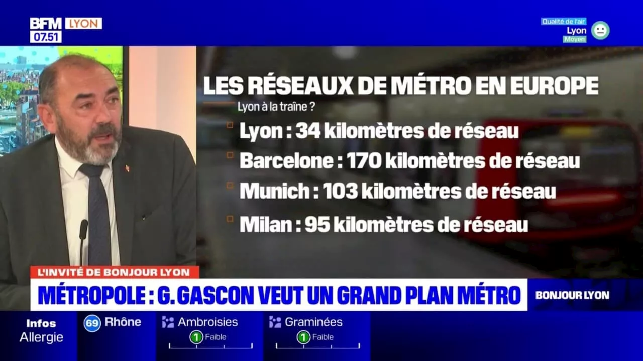 Métropole: Gilles Gascon veut un grand plan métro