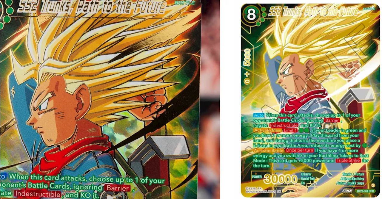 Dragon Ball Super Reveals Perfect Combination Cards: SS2 Trunks SPR