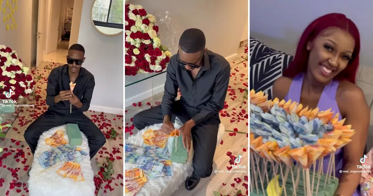 Mzansi Forex Trader Gifts Bae With Money Bouquet Worth R27 000, SA Ladies Green With Envy