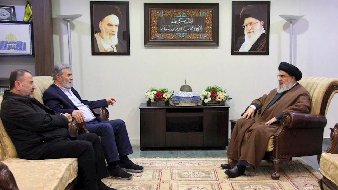 Hezbollah leader meets with senior Hamas and Palestinian Islamic Jihad figures amid war