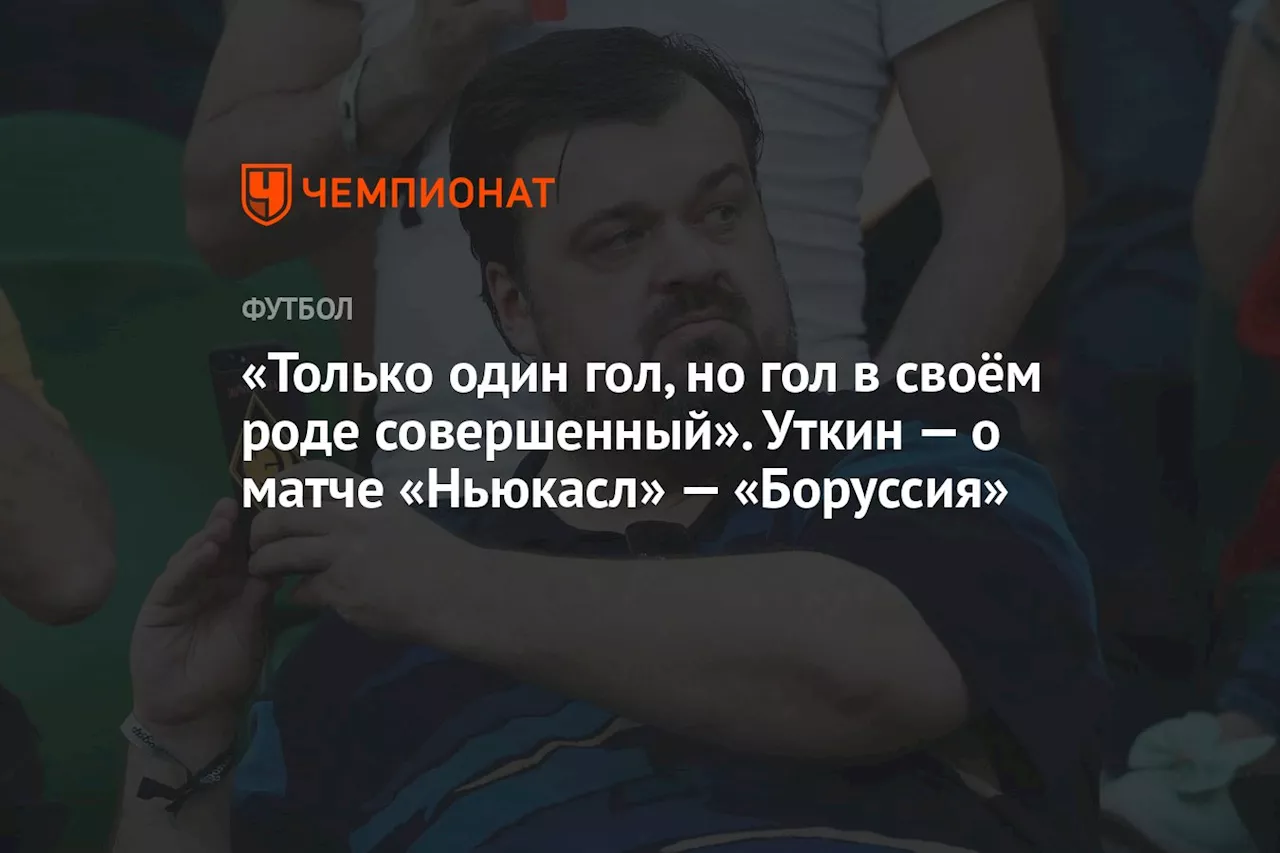 «Только один гол, но гол в своём роде совершенный». Уткин — о матче «Ньюкасл» — «Боруссия»