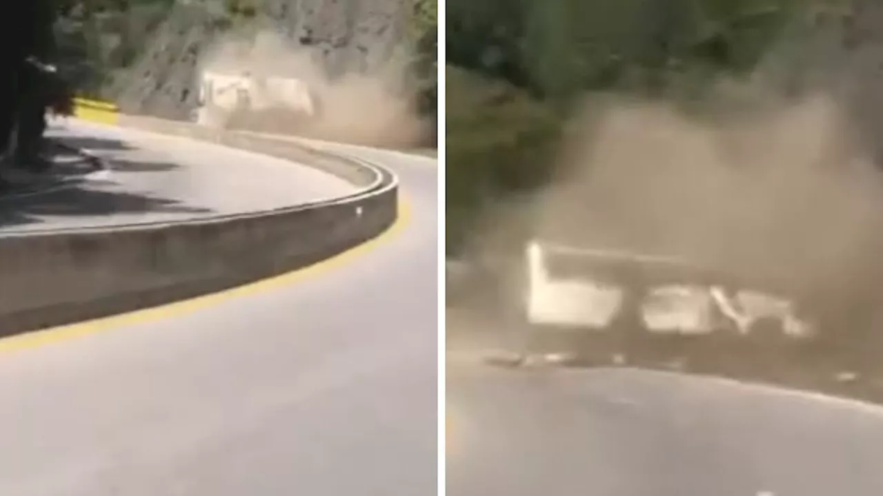 En video quedó registrado el grave accidente en La Vega, Cundinamarca