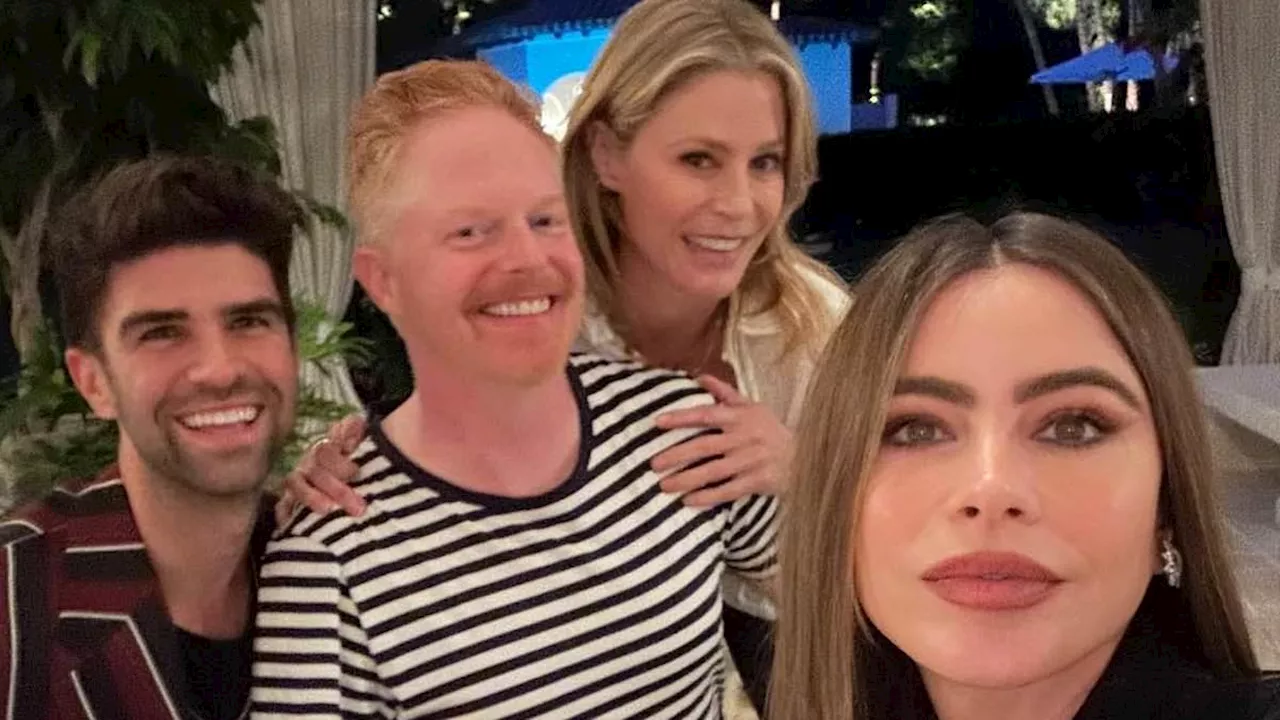 Modern Family reunion! Sofia Vergara spends the afternoon with former co-stars Julie Bowen and Jesse...