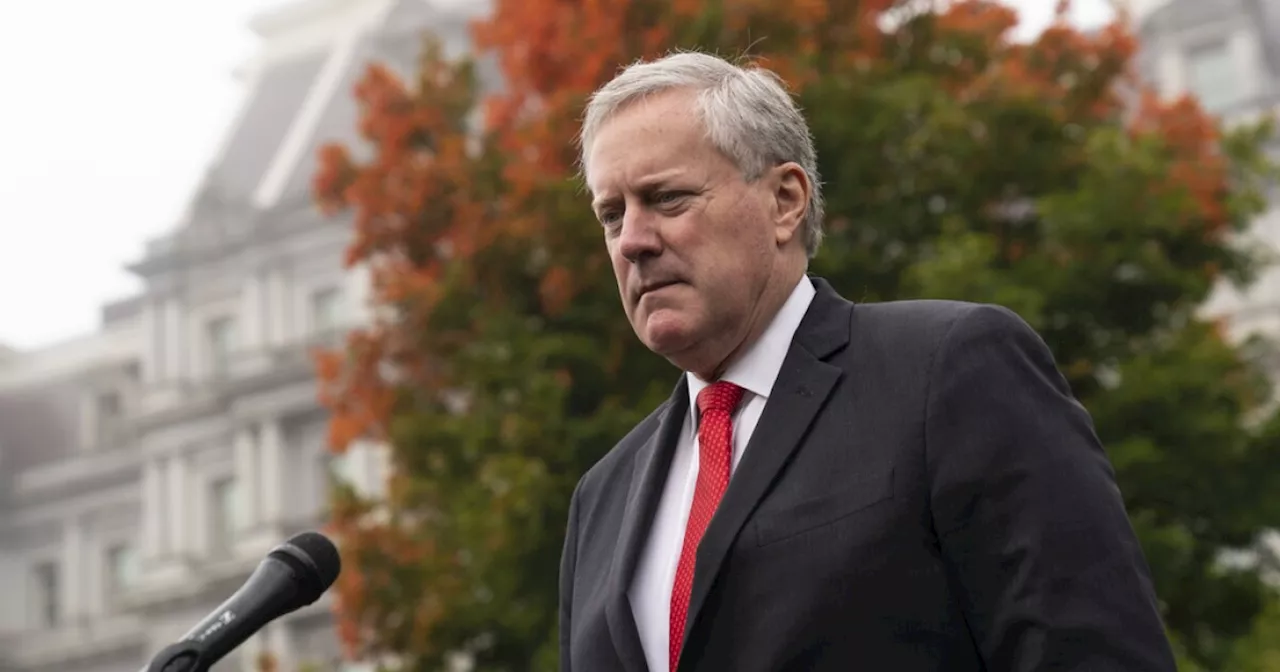 Mark Meadows granted immunity in Trump DC election case: Report