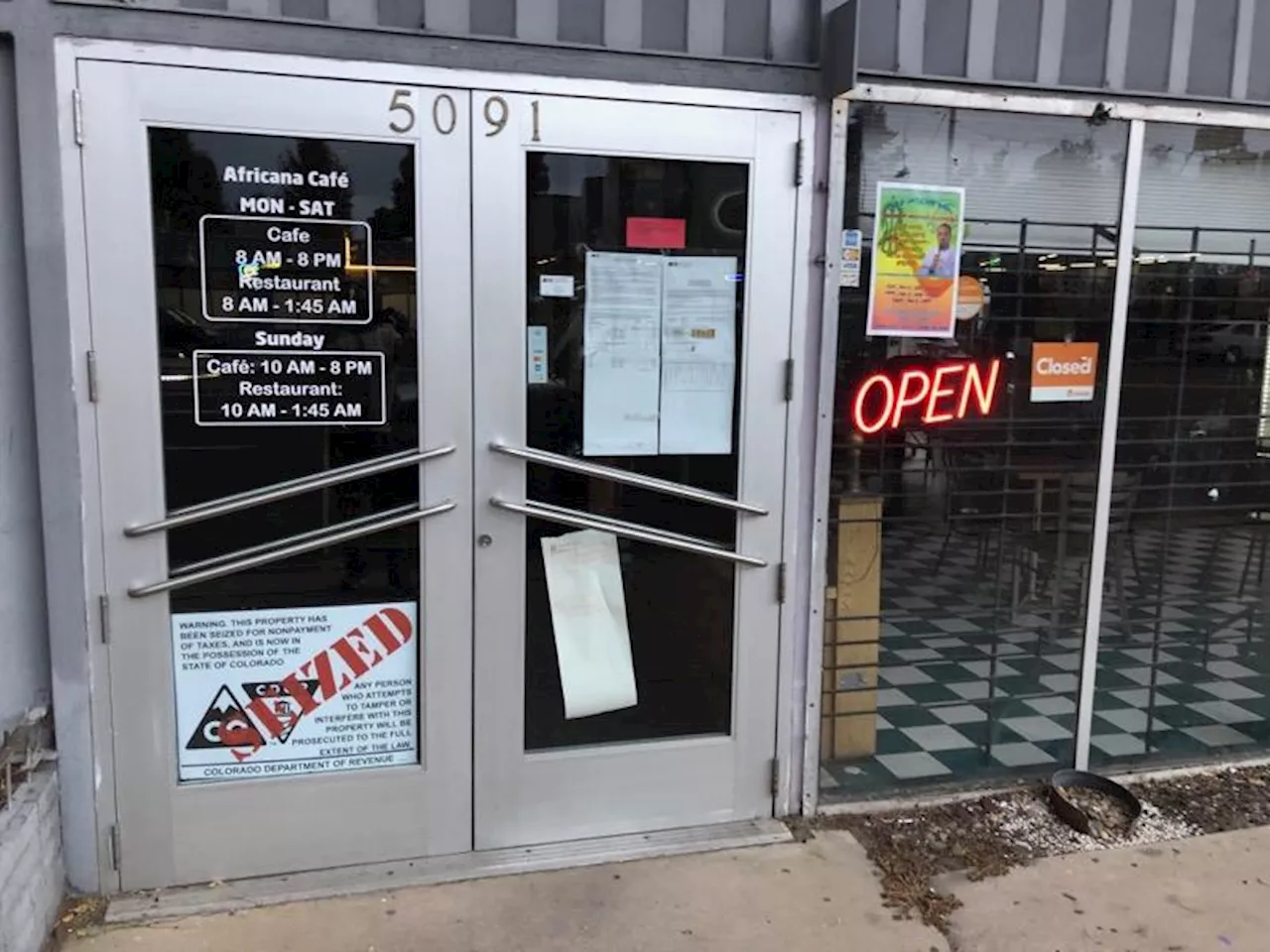 43-year-old Ethiopian restaurant on East Colfax seized for unpaid taxes