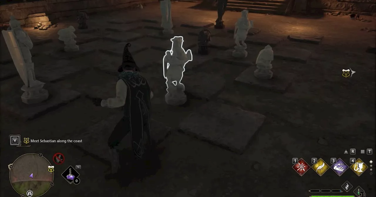 How to solve the chess puzzle in Hogwarts Legacy