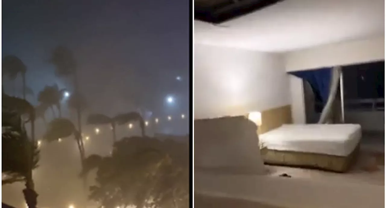 VIDEOS: Así grabaron desde Acapulco el impacto del huracán 'Otis' en tierra