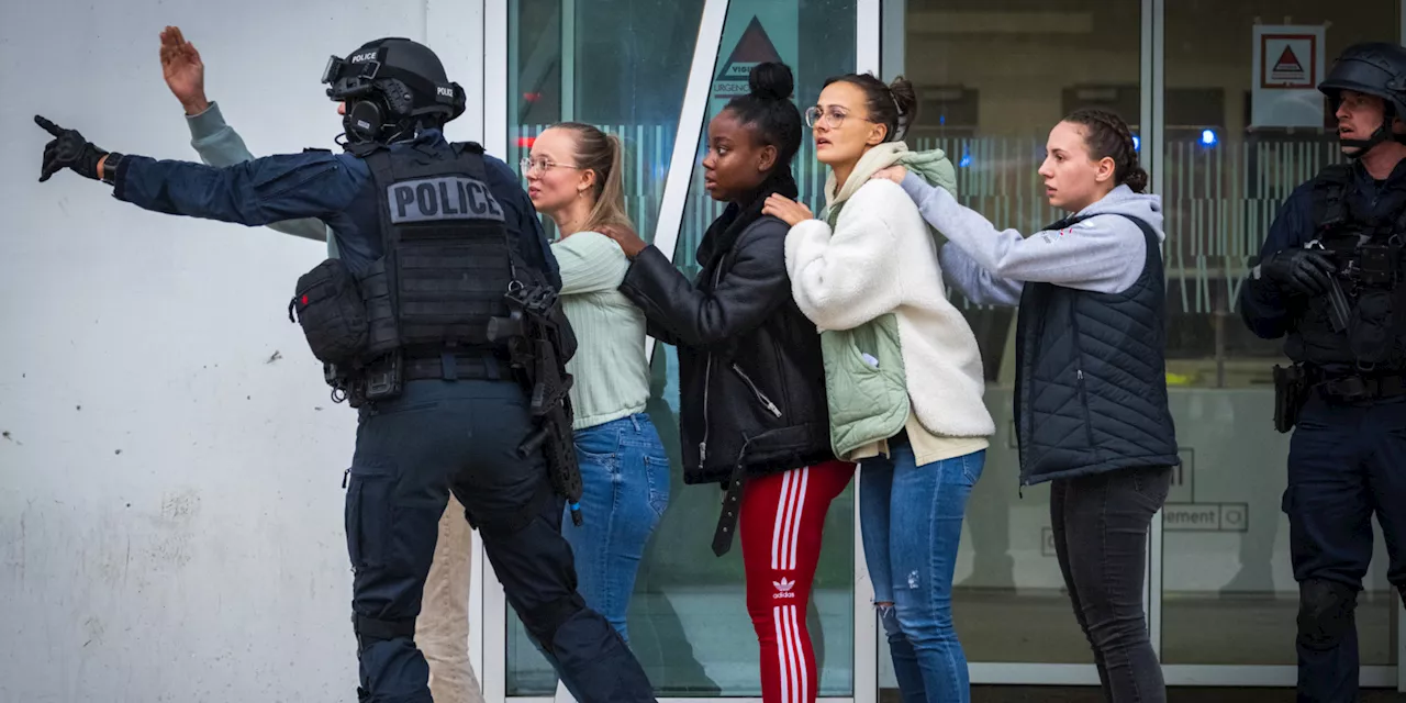 «Affronter l'imprévisible», à Strasbourg, un exercice de sécurité civile organisé dans un campus...