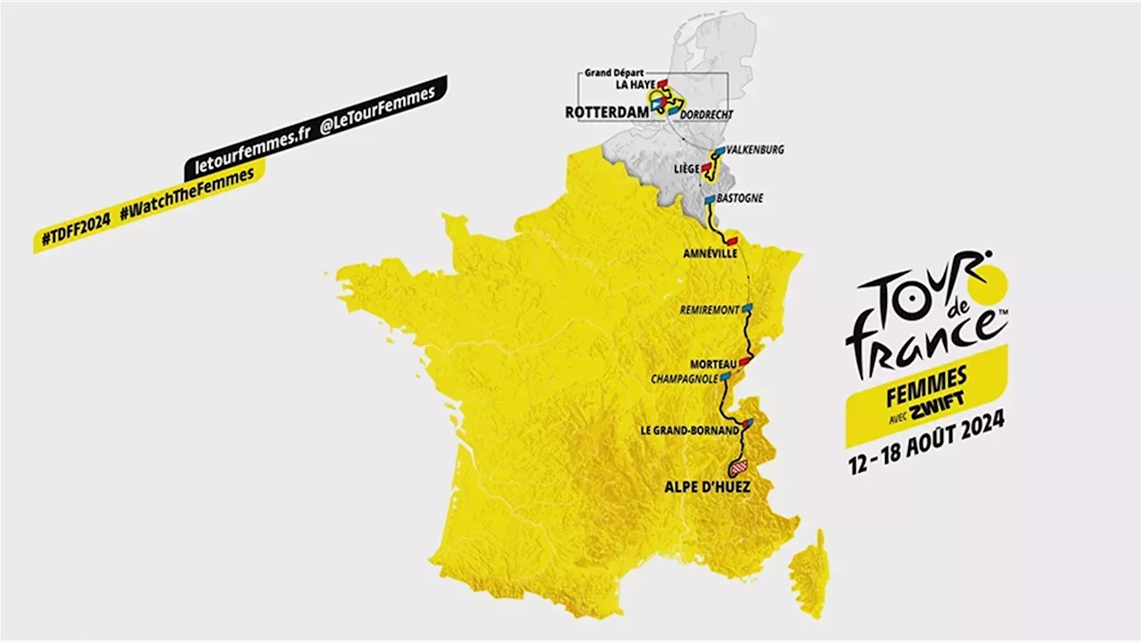 De Rotterdam à l'Alpe d'Huez découvrez le parcours du Tour de France