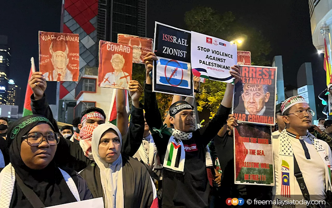 300 gather in front of US embassy to protest against Israel