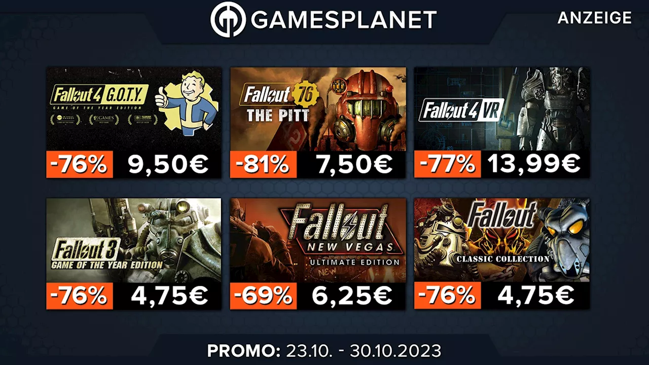 Schon vorm Black Friday Spiele von Bethesda und Ubisoft gönnen: Schnappt euch jetzt Anno 1800, Fallout und viele mehr zum Hammer-Preis