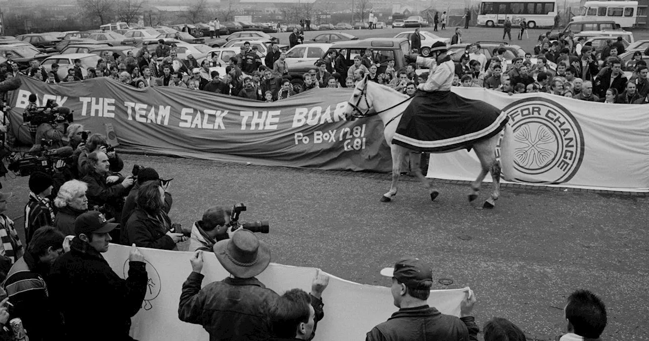 Glasgow photos capture 'sack the board' turmoil at Celtic FC in the 1990s