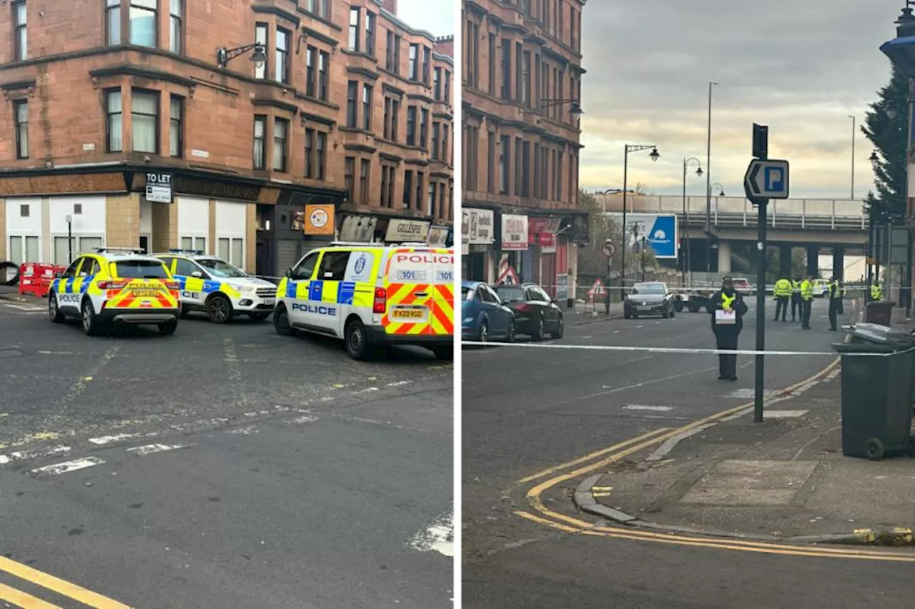 Farmeloan Road Rutherglen taped off after 'stabbing'