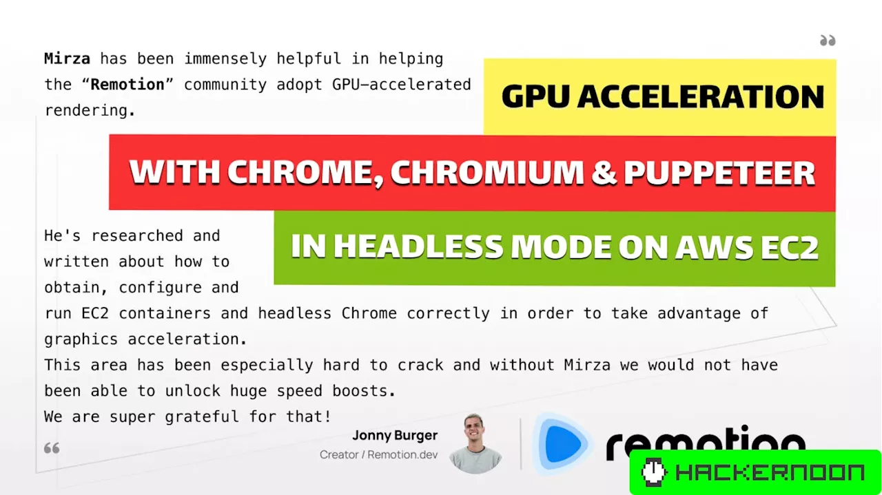 Unlocking GPU-Accelerated Server-Side Rendering in Remotion With Chrome, Chromium & Puppeteer