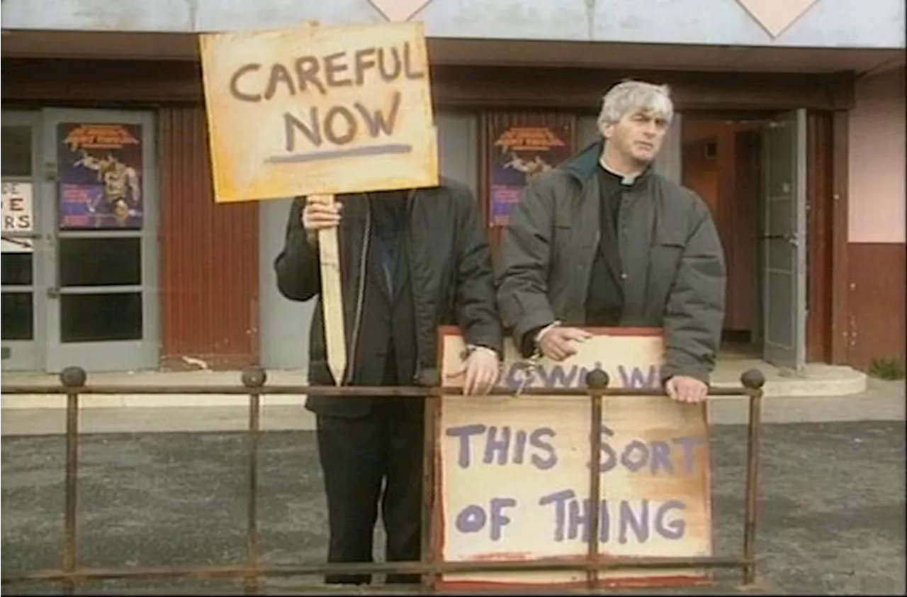 Having Nun Of It: The Most Irish Protest Outside An English Cinema Today