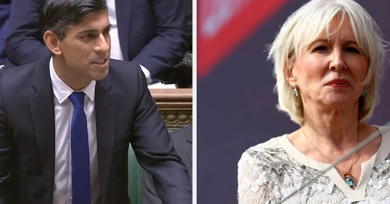 Rishi Sunak Couldn't Resist Making Fun Of Nadine Dorries During PMQs