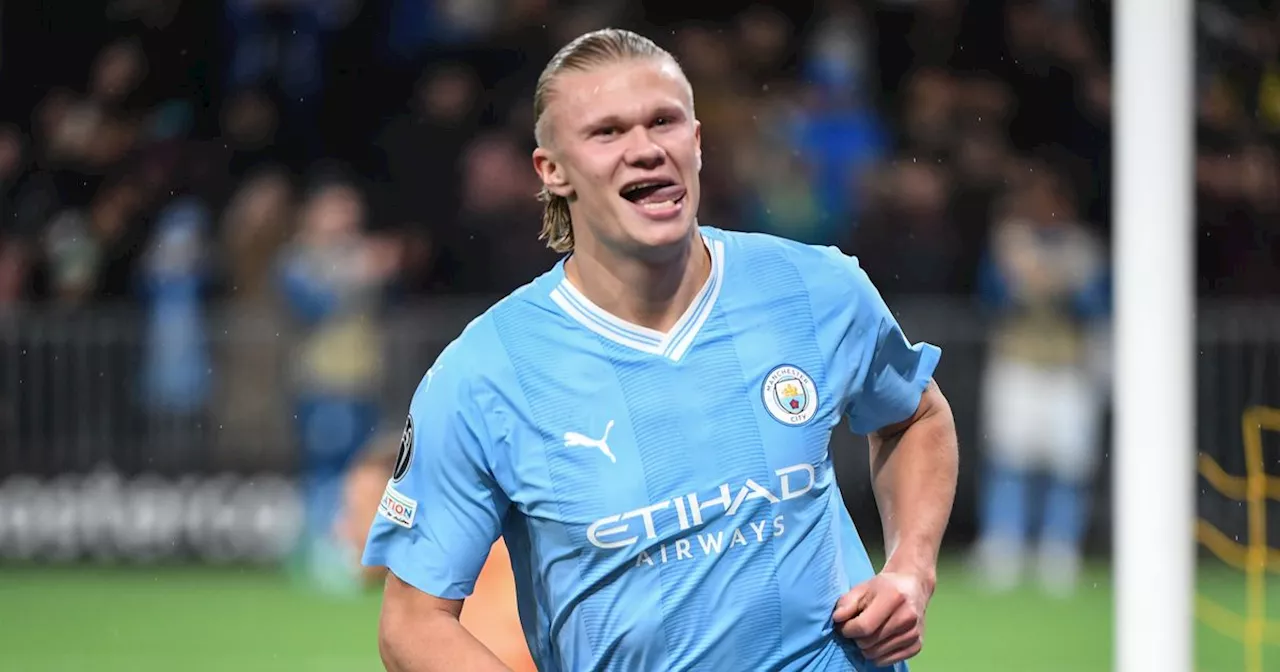 Haaland scores twice to keep Man City's 11-year Champions League record on track