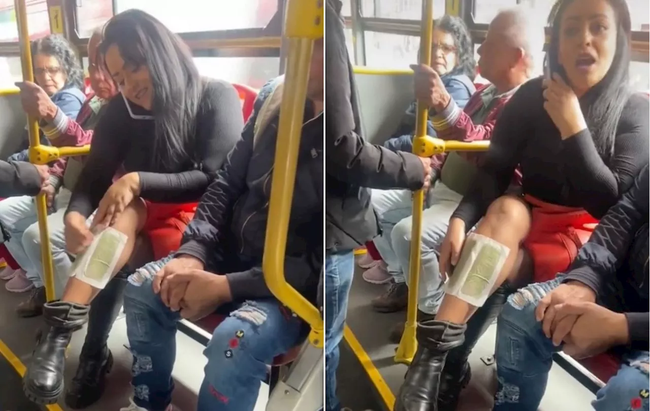 Passageira viraliza ao se depilar com cera em ônibus: 'Nojento'