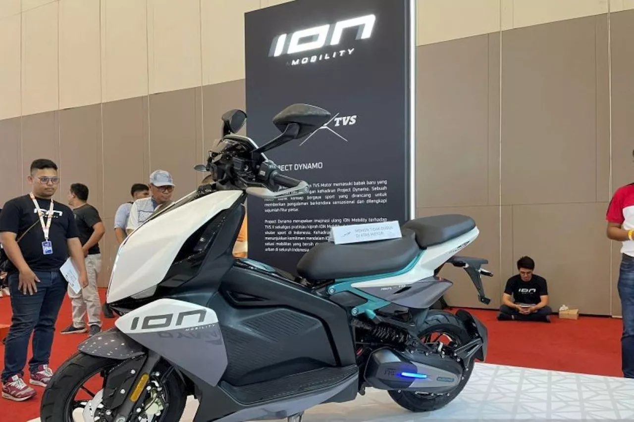 IMOS 2023: ION Mobility & TVS Motors Berkolaborasi, Hadirkan Motor Listrik Bergaya Sporty