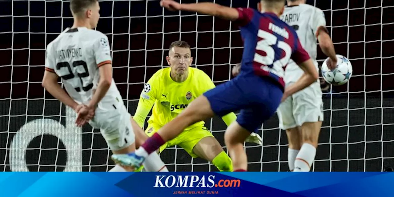 Hasil Liga Champions: Barcelona Tumbangkan Shakhtar, Lazio Menderita