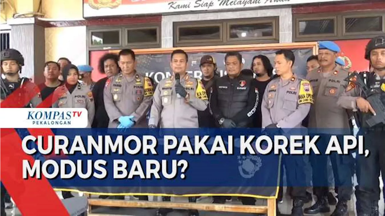 Polisi Tangkap Enam Pencuri Motor Pakai Korek Api di Pemalang dan Pekalongan