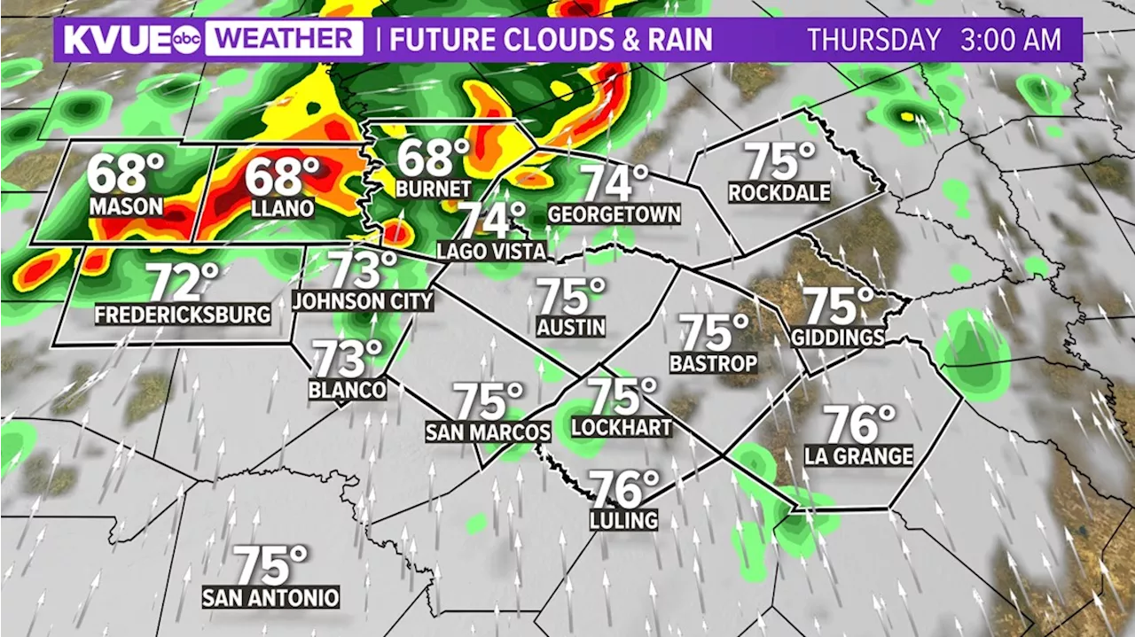 Timeline: Severe storm and flood risk for the Hill Country overnight