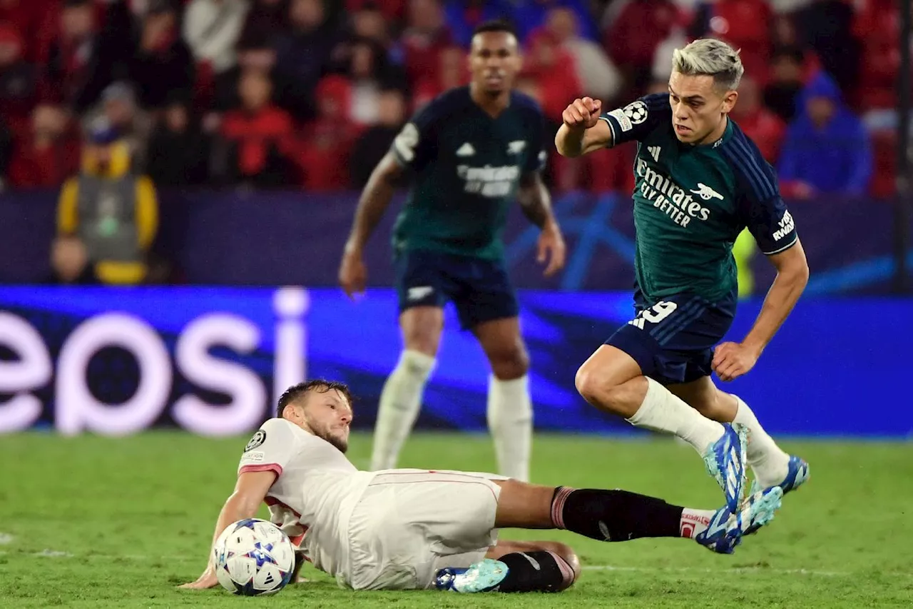 Ligue des champions: Arsenal s'en sort à Séville et détrône Lens