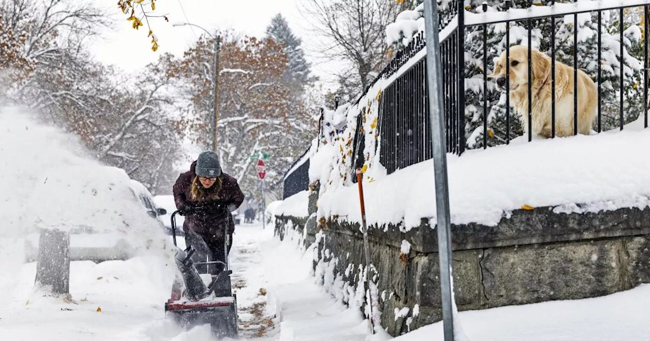 First major storm of the season drops up to a foot of snow in Montana