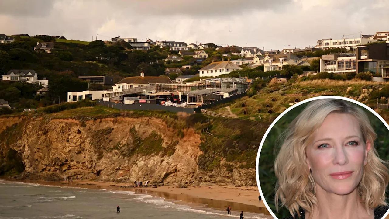 Cate Blanchett's beachside renovations ‘making lives hell’ for Cornish villagers due to ‘non-stop drilling...