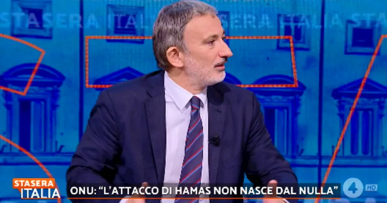 Stasera Italia, Pietro Senaldi contro Guterres: &#034;Se ne deve andare&#034;