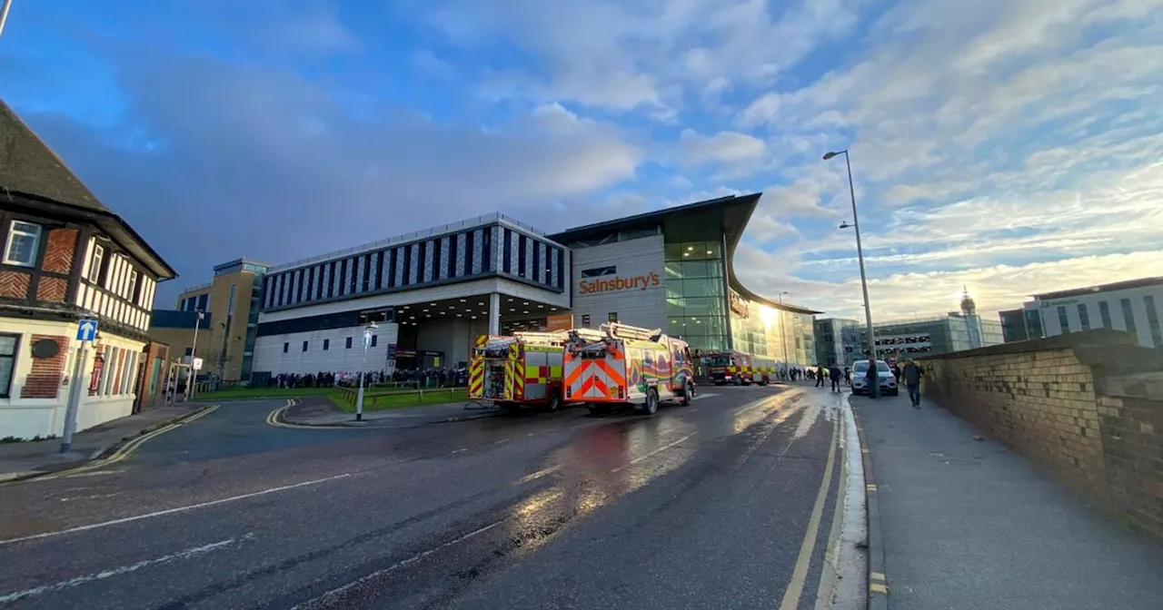 Live Blackpool Sainsbury's evacuated as emergency services rush to scene