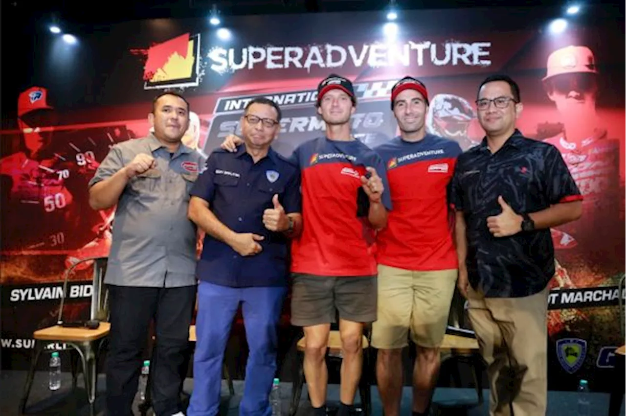 Dua Rider Prancis Meriahkan SuperAdventure International Supermoto Race Seri Kejurnas 2023 di Kemayoran