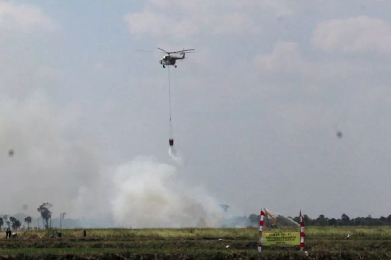 Karhutla di Kalsel Terkendali, BNPB Tarik Helikopter Water Bomb