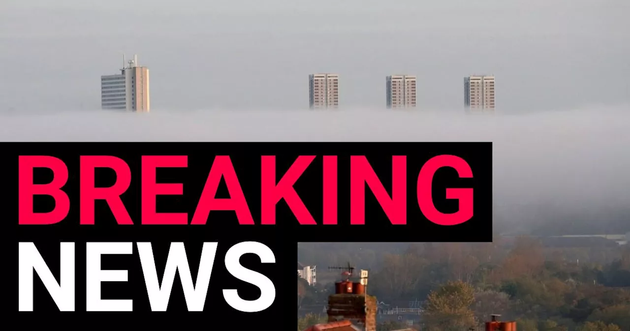 Met Office issues yellow weather warning for 'dense fog' for six hours across the UK