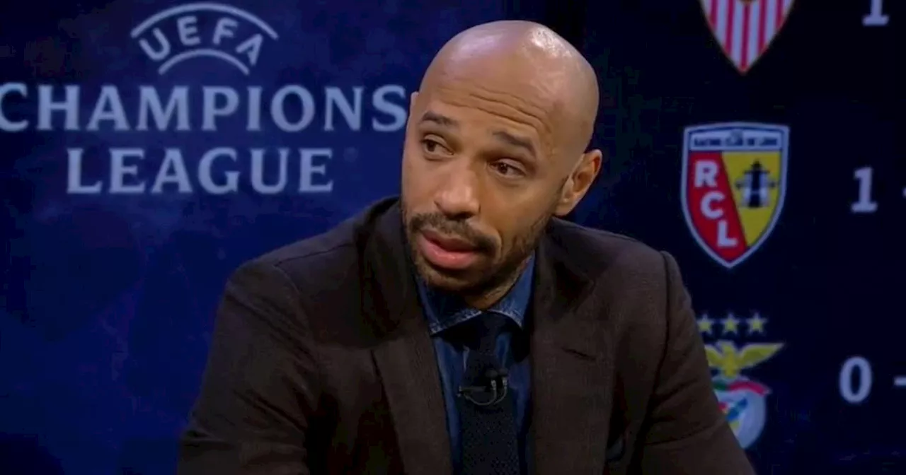 Thierry Henry admits he 'got scared' by Arsenal star during Sevilla win