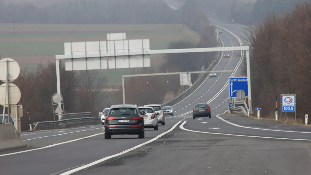 Bauarbeiten für mehr Sicherheit & Tempo 80 auf S4 bei Wiener Neustadt