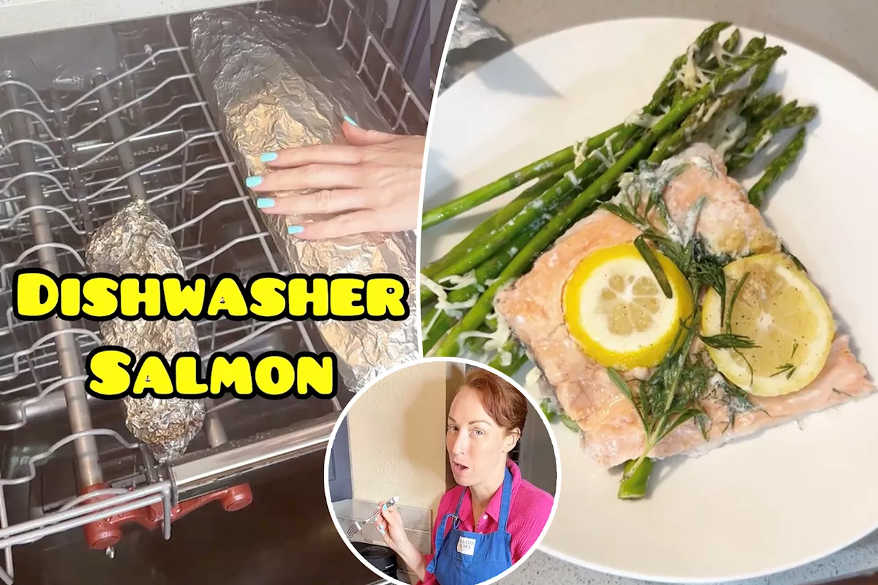 I cook seafood in the dishwasher — it's my hack for 'perfectly cooked salmon'