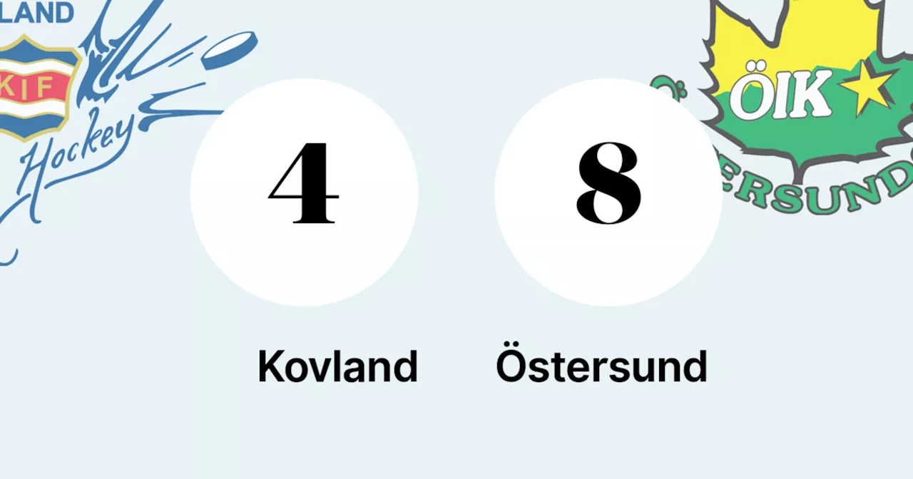 Östersund tog ännu en seger – 8–4 mot Kovland